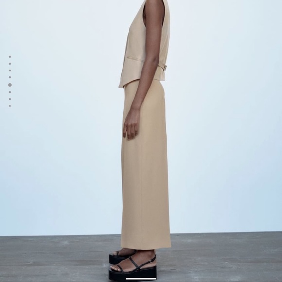 Zara High Waisted Culotte Pants - Picture 3 of 4